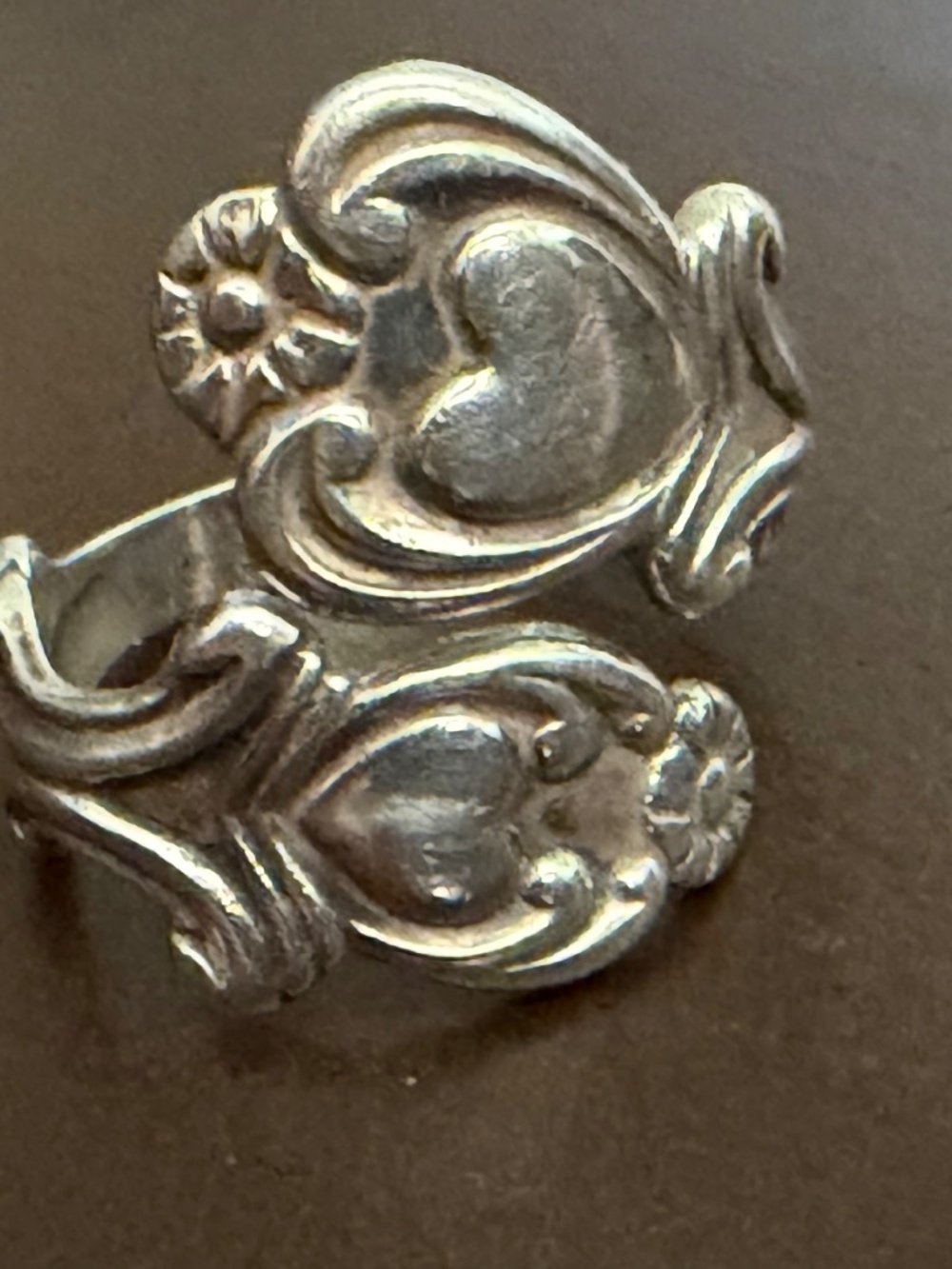 Vintage Sterling Avon Adjustable wrap around ring - Picture 6 of 8